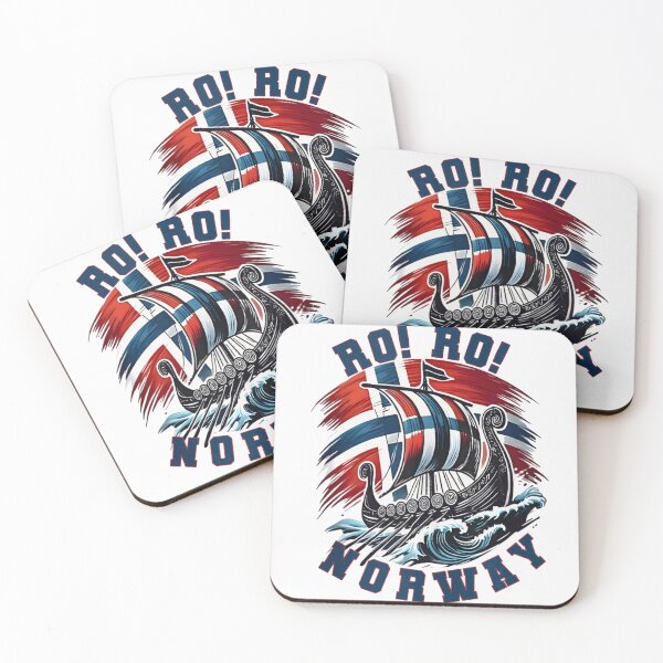 Item preview, Ro Ro Norway Viking Longship Patriotic Norwegian Flag Rowing Team Gift Poster designed and sold by GalenoHenley.