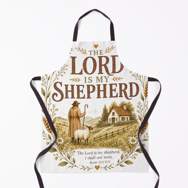Item preview, The Lord Is My Shepherd Psalm 23:1 KJV Christian Farmhouse Design designed and sold by FaithThroughEverySeason.