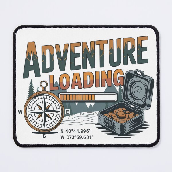 Item preview, Adventure Loading - Geocaching GPS Design designed and sold by IamKristopher.