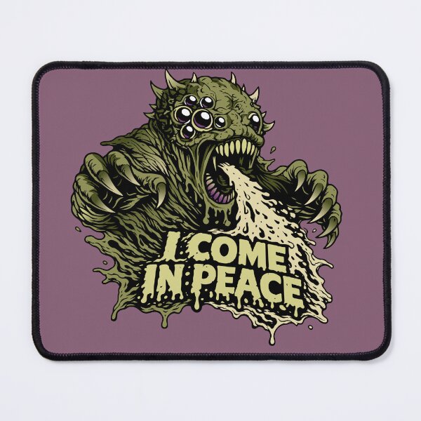 Item preview, I Come In Peace Monster Horror Alien Fun designed and sold by Pommes im Bett.