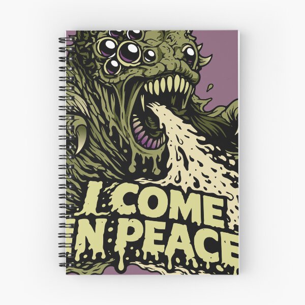 Item preview, I Come In Peace Monster Horror Alien Fun designed and sold by Pommes im Bett.