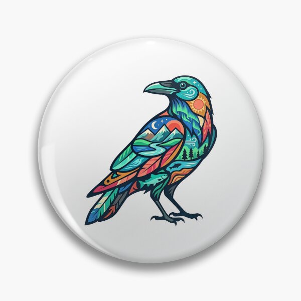 Item preview, Northern Standing Raven designed and sold by Wild Creative Art.