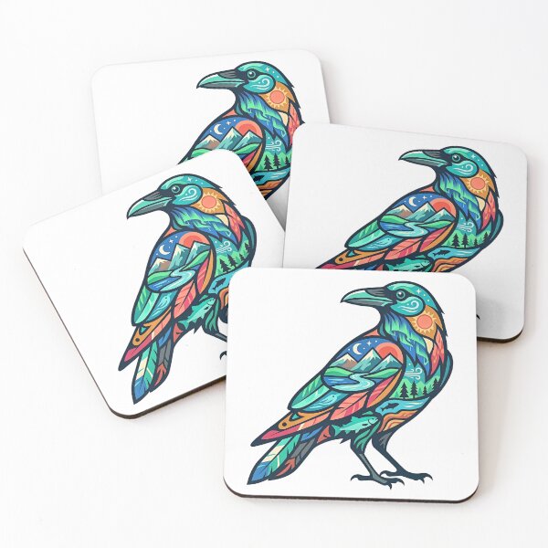Item preview, Northern Standing Raven designed and sold by Wild Creative Art.