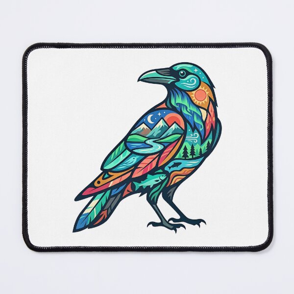 Item preview, Northern Standing Raven designed and sold by Wild Creative Art.