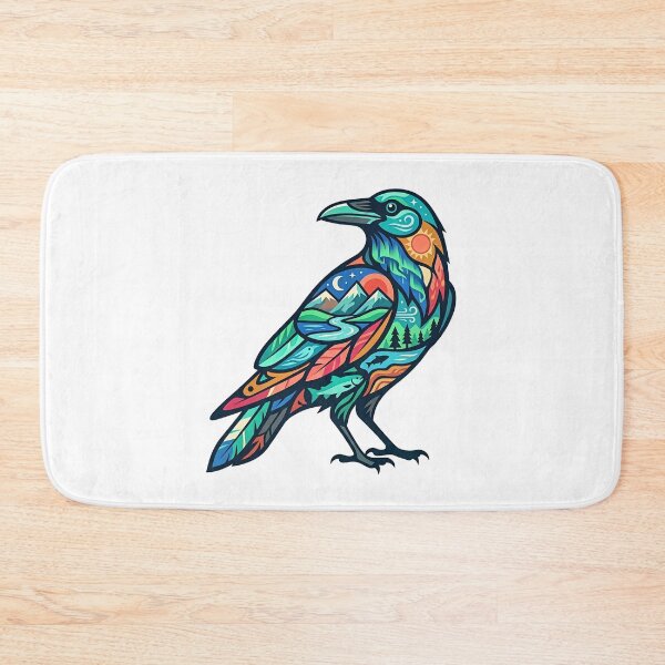 Item preview, Northern Standing Raven designed and sold by Wild Creative Art.