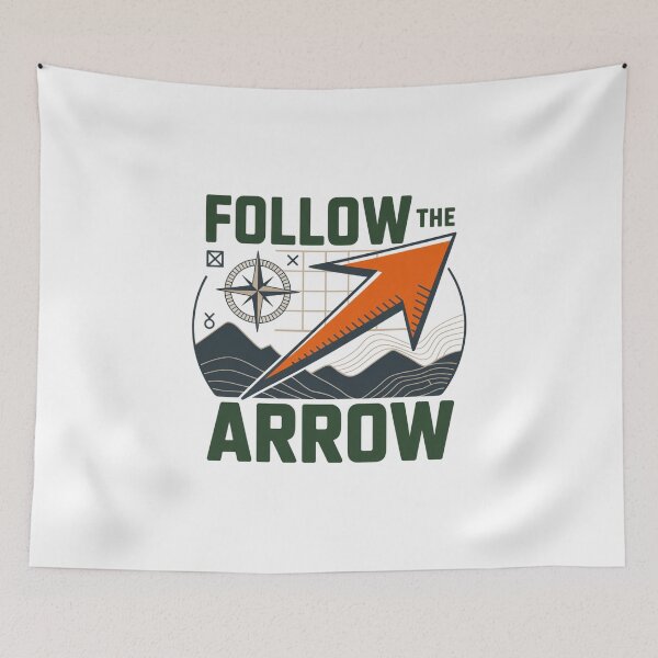 Item preview, Follow The Arrow - Geocaching Navigation Design designed and sold by IamKristopher.