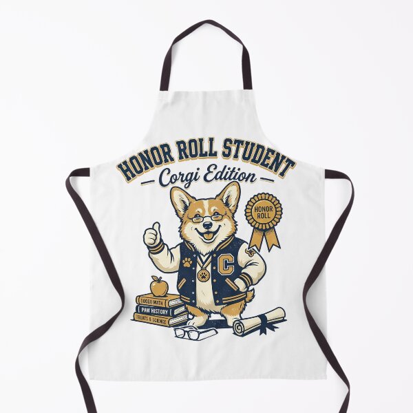 Item preview, Funny Corgi Honor Roll Student Shirt, Corgi Edition Academic Achievement Tee, Corgi Back to School Gift for Dog Lovers designed and sold by Wearable Canvas...