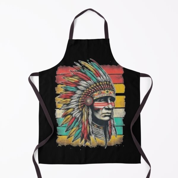 Item preview, Native American Chief Funny Headdress Retro designed and sold by Gbriel3.