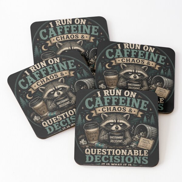 Item preview, I Run On Caffeine Chaos designed and sold by RetroPlus.