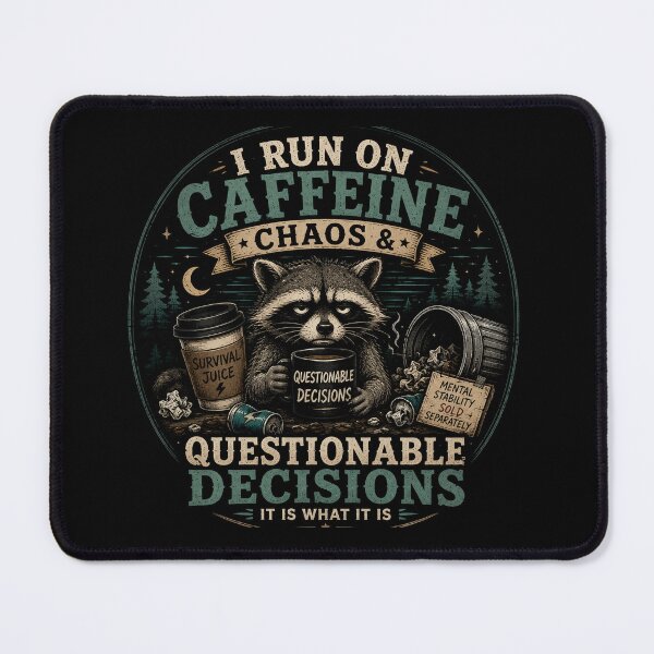 Item preview, I Run On Caffeine Chaos designed and sold by RetroPlus.