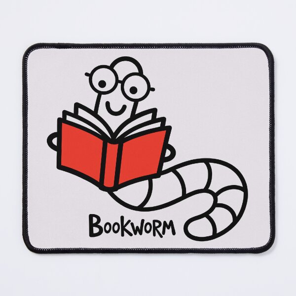 Item preview, Vibrant Red Bookworm - Bold Character Graphic Tee designed and sold by ArthousePromos.
