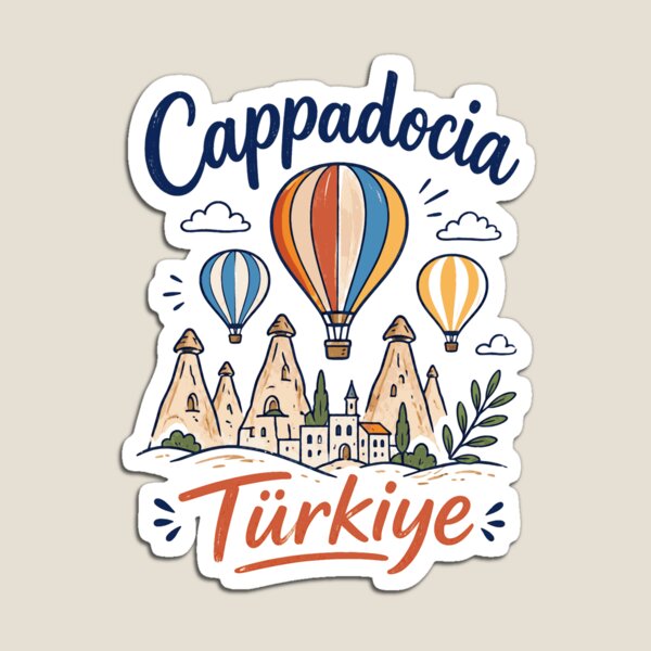Item preview, Cappadocia Turkiye Hot Air Balloon Goreme Fairy Chimneys designed and sold by JackCurtis1991.