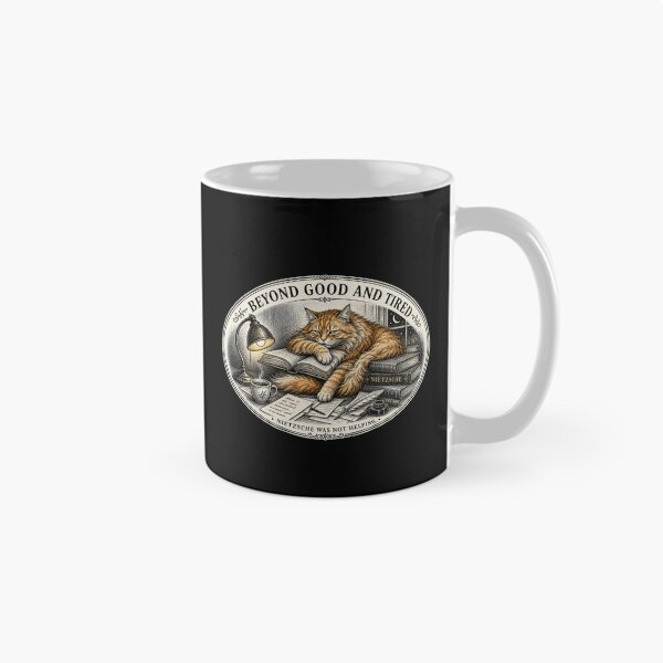 Item preview, Beyond Good and Tired – Nietzsche Cat Medallion designed and sold by Soft Panic Studio.