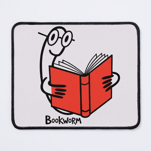 Item preview, Vintage Red Bookworm - Classic Literary Profile Tee designed and sold by ArthousePromos.