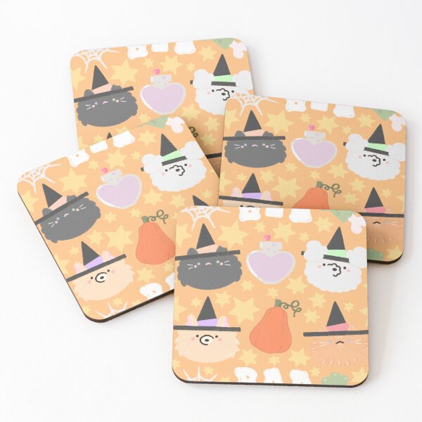 Item preview, Spooky Cute Cats & Dogs Seamless Pattern designed and sold by MiloverseOfficial.