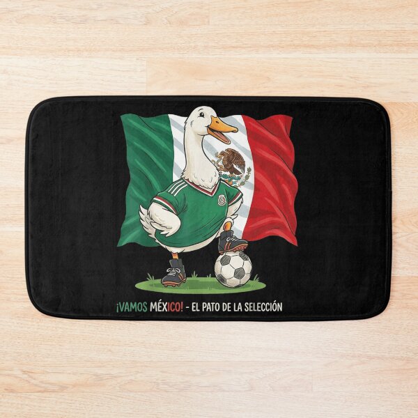 Item preview, Vamos Mexico El Pato De La Seleccion Mexican Soccer Duck Flag designed and sold by DuneHaicna.