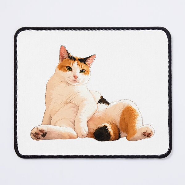 Item preview, Lazy Calico Cat Sitting Like a Boss designed and sold by Adjie Triawan.