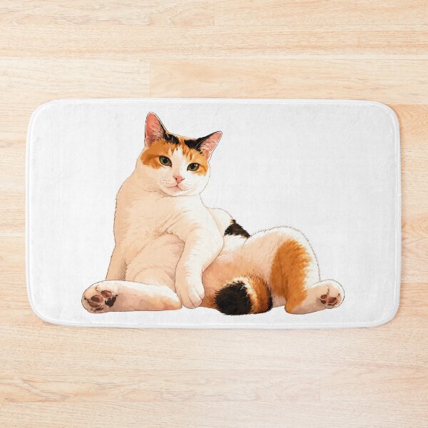 Item preview, Lazy Calico Cat Sitting Like a Boss designed and sold by Adjie Triawan.