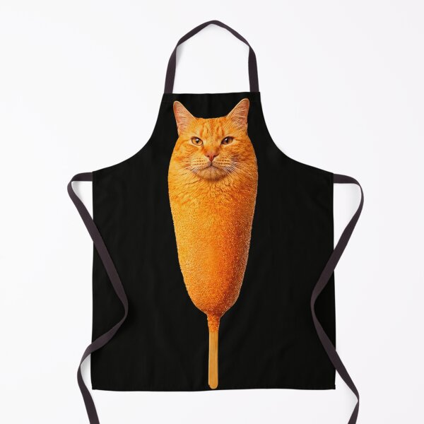 Item preview, Funny Orange Corn Dog Cat Face Surreal Food Animal Meme Mashup designed and sold by DuneHaicna.