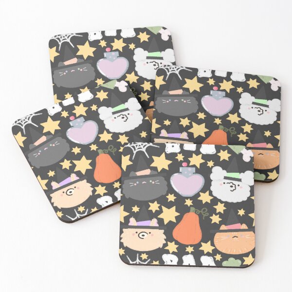 Item preview, Spooky Cute Cats & Dogs Seamless Pattern designed and sold by MiloverseOfficial.