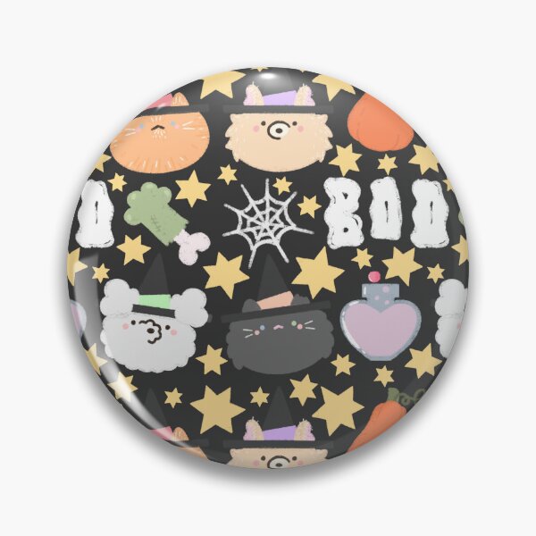 Item preview, Spooky Cute Cats & Dogs Seamless Pattern designed and sold by MiloverseOfficial.