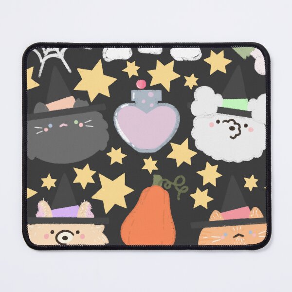 Item preview, Spooky Cute Cats & Dogs Seamless Pattern designed and sold by MiloverseOfficial.