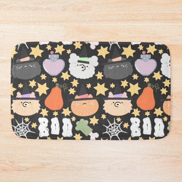 Item preview, Spooky Cute Cats & Dogs Seamless Pattern designed and sold by MiloverseOfficial.