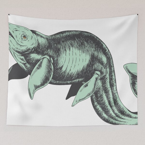 Item preview, Retro Ichthyosaur designed and sold by 1nkbeast Art.