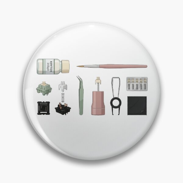 Item preview, Switch Lube Care Kit Flatlay - Mechanical Keyboard Maintenance Art designed and sold by Node & Switch.