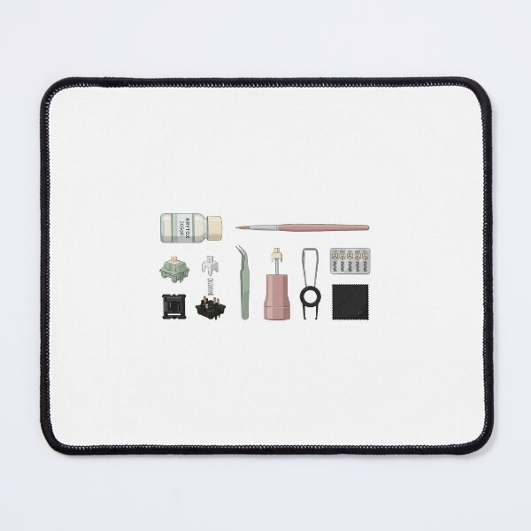 Item preview, Switch Lube Care Kit Flatlay - Mechanical Keyboard Maintenance Art designed and sold by Node & Switch.