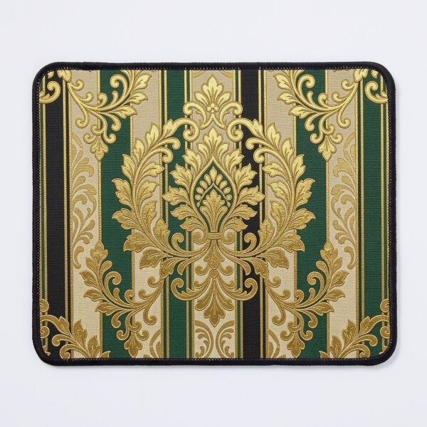 Item preview, Teal, Black and Oat Striped Gold Damask designed and sold by DesignsByPrnces.