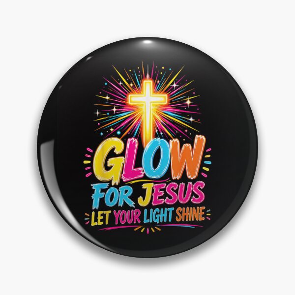Item preview, Colorful Glow For Jesus Let Your Light Shine Christian Faith Cross designed and sold by DuneHaicna.