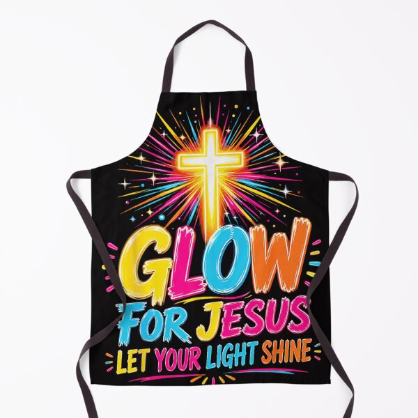 Item preview, Colorful Glow For Jesus Let Your Light Shine Christian Faith Cross designed and sold by DuneHaicna.