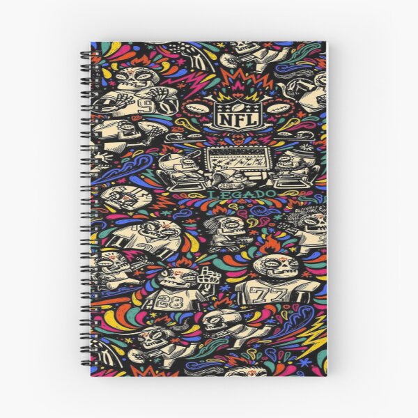 Item preview, Day of the Dead Football - Mexican Skulls and NFL Style Colorful Traditional Art designed and sold by RAYBIL.