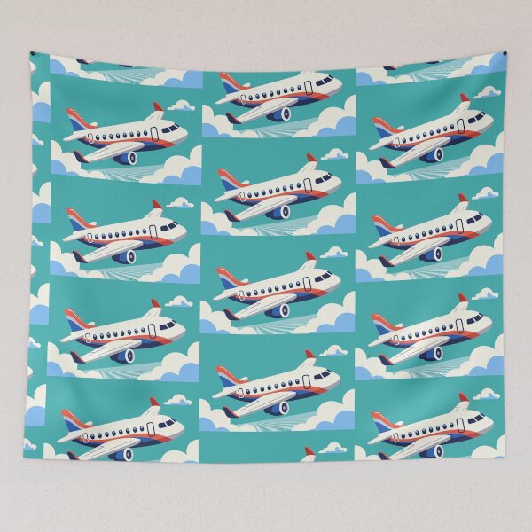 Item preview, Airplane in the Sky designed and sold by MigWhimsy.