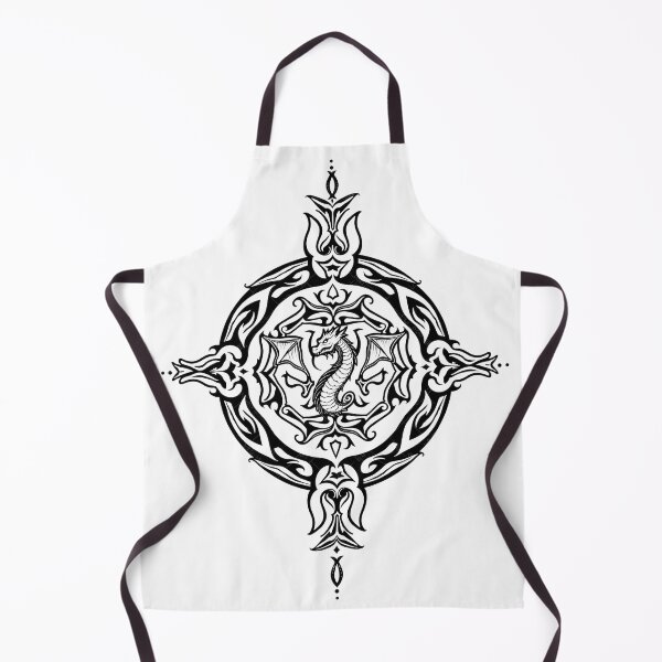 Artikelvorschau, Dragon and Tribal Motif Wall Art | Intricate Tattoo Style Design entworfen und verkauft von Qubivibe.