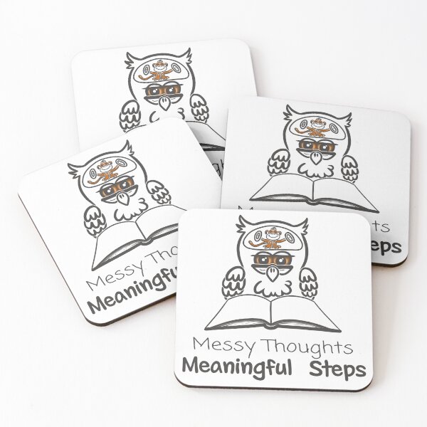 Item preview, Messy Thoughts, Meaningful Steps designed and sold by Samaya-.