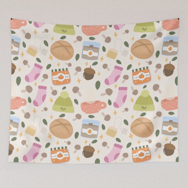 Item preview, Warm Fall Seamless Pattern designed and sold by MiloverseOfficial.