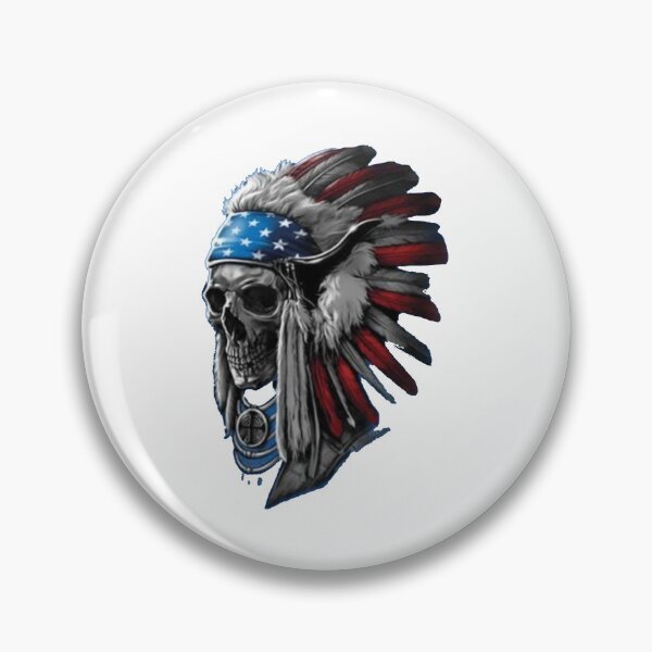 Item preview, Patriotic Chief Skull Indian Native American Headdress designed and sold by Gbriel3.