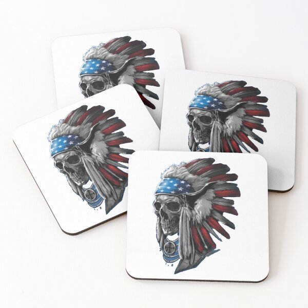 Item preview, Patriotic Chief Skull Indian Native American Headdress designed and sold by Gbriel3.
