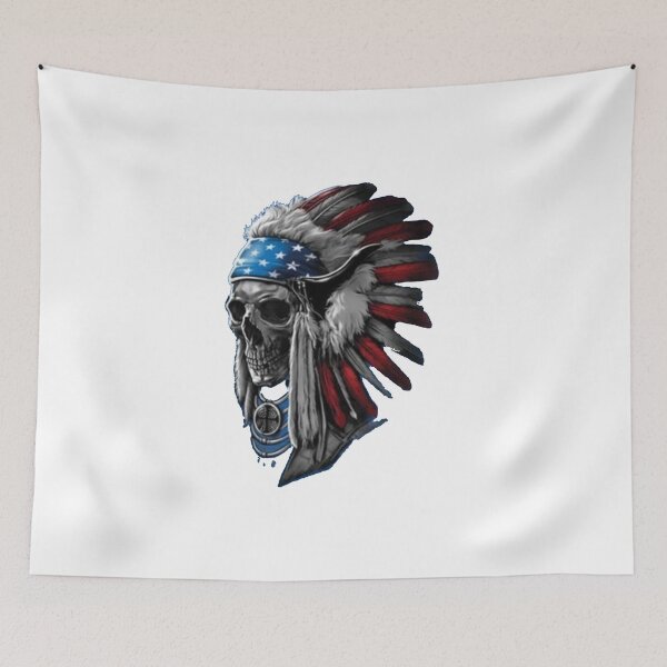 Item preview, Patriotic Chief Skull Indian Native American Headdress designed and sold by Gbriel3.