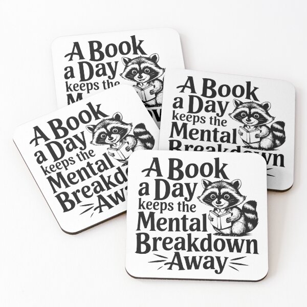 Item preview, a book a day keeps the mental breakdown away  designed and sold by Phoenix-Fire1.