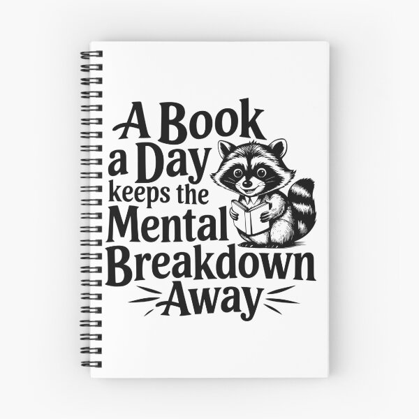 Item preview, a book a day keeps the mental breakdown away  designed and sold by Phoenix-Fire1.