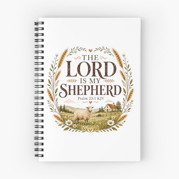 Item preview, The Lord Is My Shepherd Psalm 23:1 KJV Christian Farmhouse Sheep Design designed and sold by For His  Glory.
