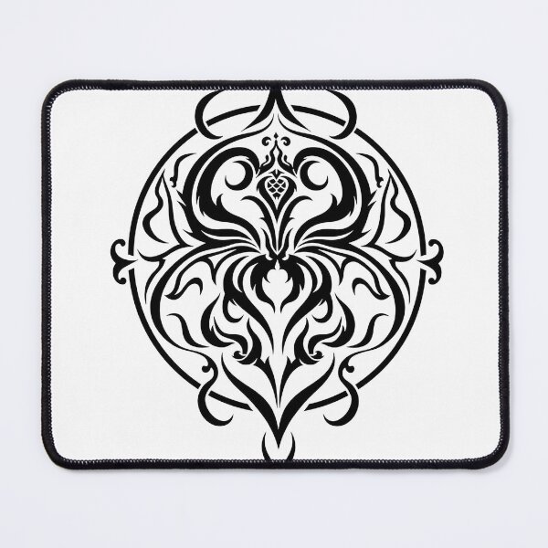 Item preview, Abstract Owl Tattoo Design Wall Art designed and sold by Qubivibe.