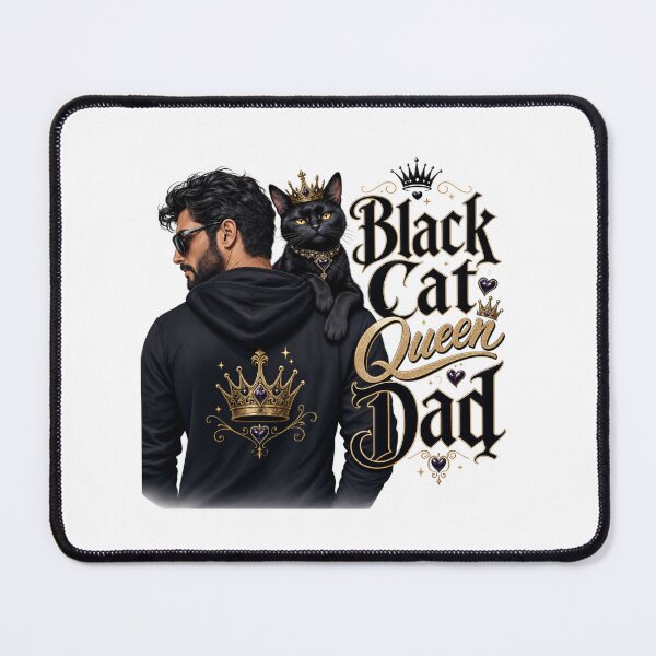 Item preview, Sassy Black Cat Queen Dad Kawaii T-Shirt Sticker designed and sold by Ashley critters.