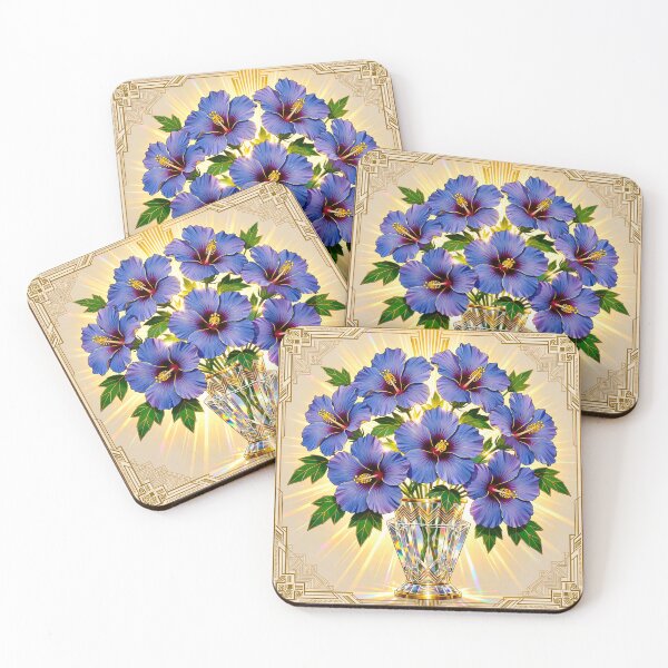 Item preview, A Hibiscus syriacus 'Blue Bird' Art Series #1 designed and sold by Helios Be. Lavsh.