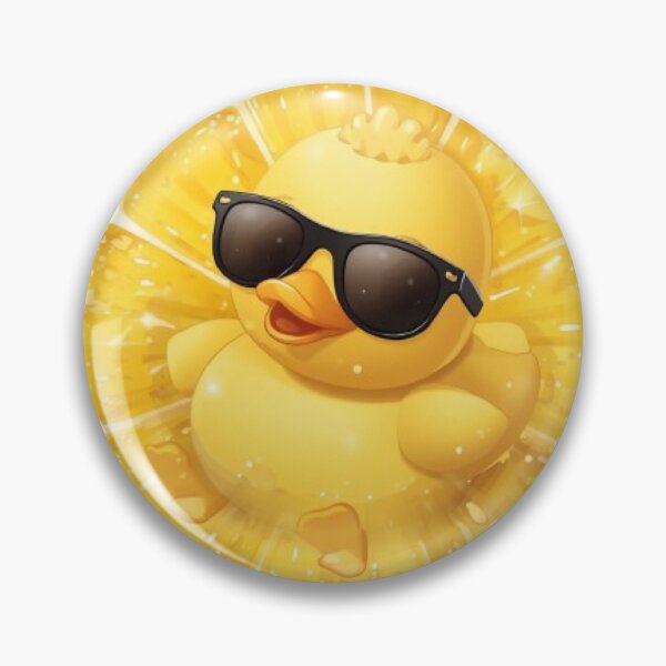 Item preview, Cute Duck in Lemon Float | Kawaii Citrus Summer Sticker designed and sold by Stylestickers55.