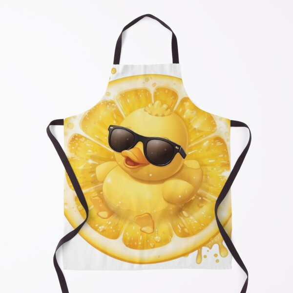 Item preview, Cute Duck in Lemon Float | Kawaii Citrus Summer Sticker designed and sold by Stylestickers55.