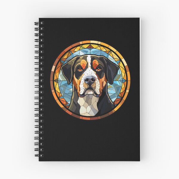 Item preview, Greater Swiss Mountain Dog Stained Glass Leadlight Artistic Design Mom Dad designed and sold by rafaeltto.